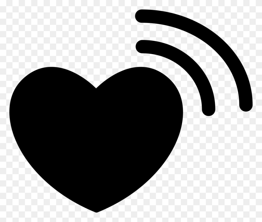 980x822 Connected Heart Symbol Comments Heart Icon Black, Stencil, Mustache, Hammer HD PNG Download