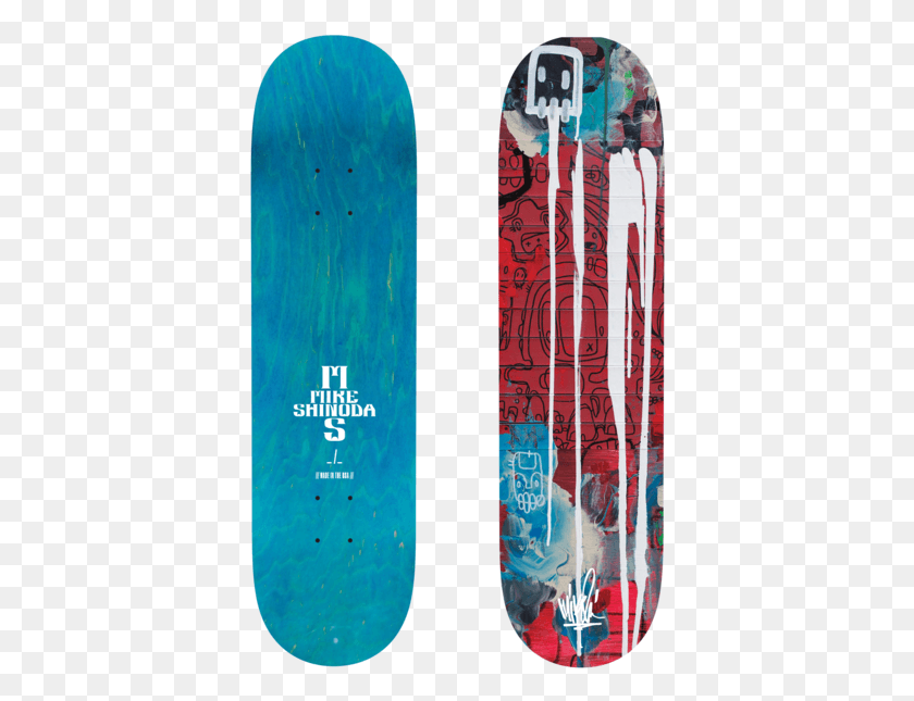 382x585 Connected Triptych Skate Deck Skateboard Deck, Text, Outdoors Descargar Hd Png