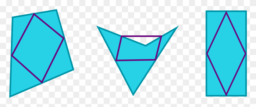 1198x446 Connecting The Consecutive Midpoints Of The Four Sides Triangle, Paper HD PNG Download