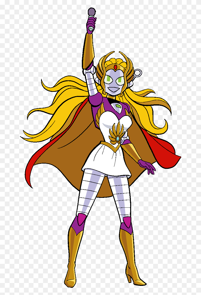 675x1170 Connie As She Ra With Mic Quotshe Ra Princess Of Powerquot, Comics, Book, Manga HD PNG Download