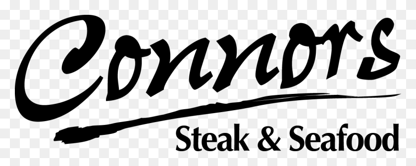 1200x426 Connor Concepts Connors Steak And Seafood Logo, Text, Hand HD PNG Download