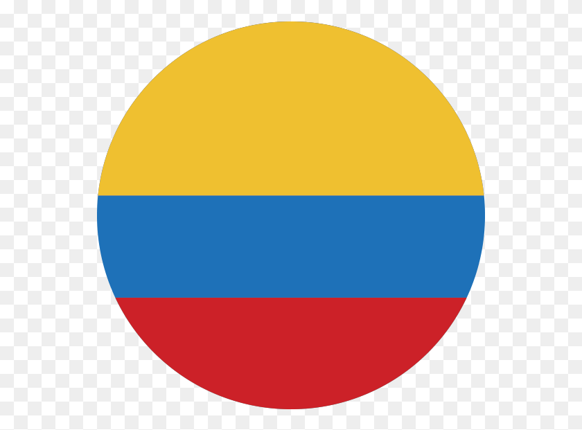 561x561 Cono Con Bandera De Colombia Circle, Balloon, Ball, Text HD PNG Download