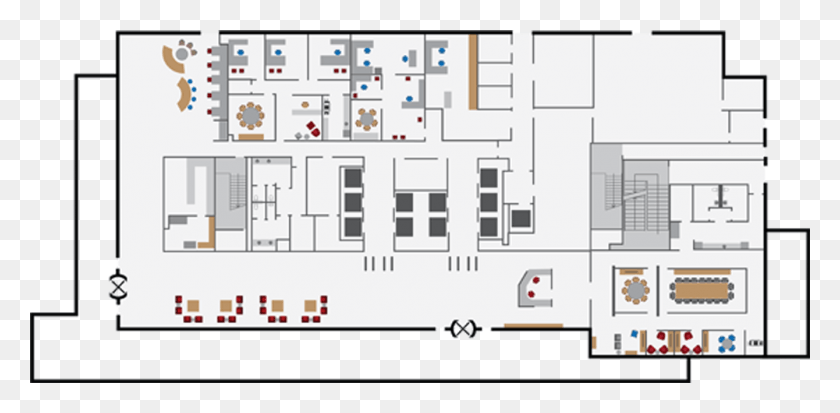 1000x453 Conocophillips Energy Center, Floor Plan, Diagram, Plan HD PNG Download