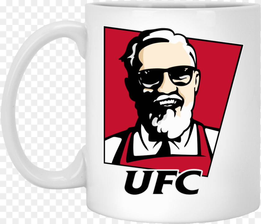 1136x973 Conor Mcgregor Ufc Kfc Mug Conor Mcgregor Kfc, Accessories, Sunglasses, Cup, Person PNG