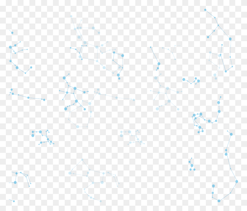 1024x864 Constellations Sticker Slope, Network, Snowflake, Plot HD PNG Download