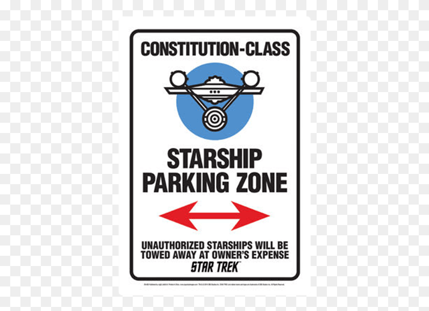 379x548 Constitution Class Starship Parking Zone Sign Starship Parking Only, Poster, Advertisement, Flyer HD PNG Download