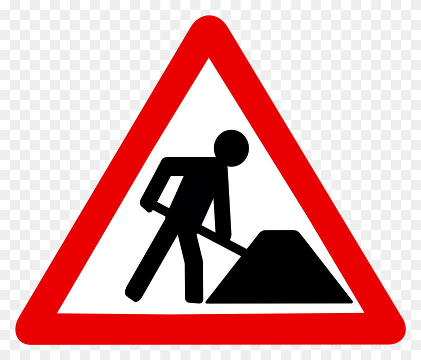1905x1613 Construction Background Road Works Sign, Symbol, Road Sign, Triangle Descargar Hd Png
