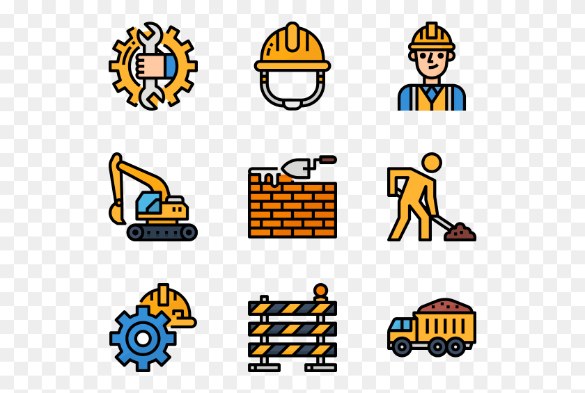 529x505 Construction Daily Routine Icon, Pac Man, Symbol, Sign HD PNG Download