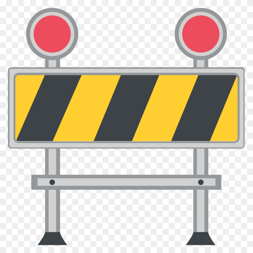 Construction Emoji Clipart, Fence, Barricade Sticker PNG