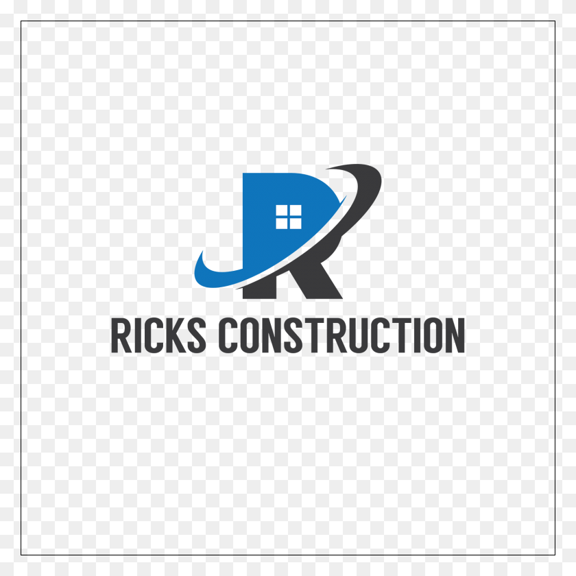 1500x1500 Construction Logo Design For Ricks Construction In Graphic Design, Text, Plot, Axe HD PNG Download