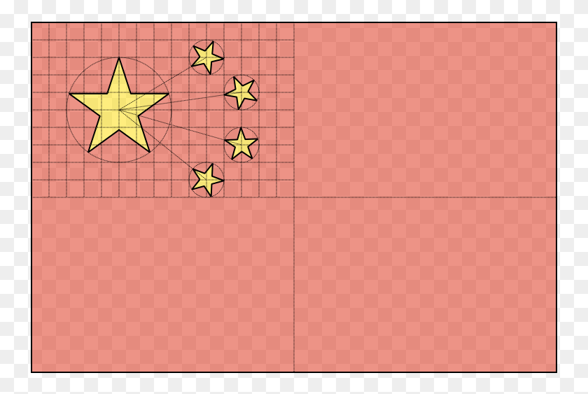 753x503 Construction Sheet Of Flag Of The People39s Republic Symmetry, Symbol, Star Symbol HD PNG Download