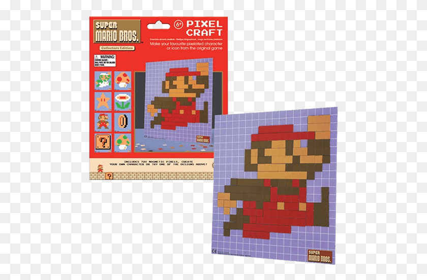 491x492 Construction Super Mario Pixel Craft, Pac Man, Rug, Flyer HD PNG Download