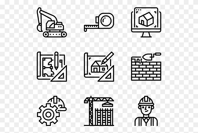 529x505 Construction Work Icon, Gray, World Of Warcraft HD PNG Download