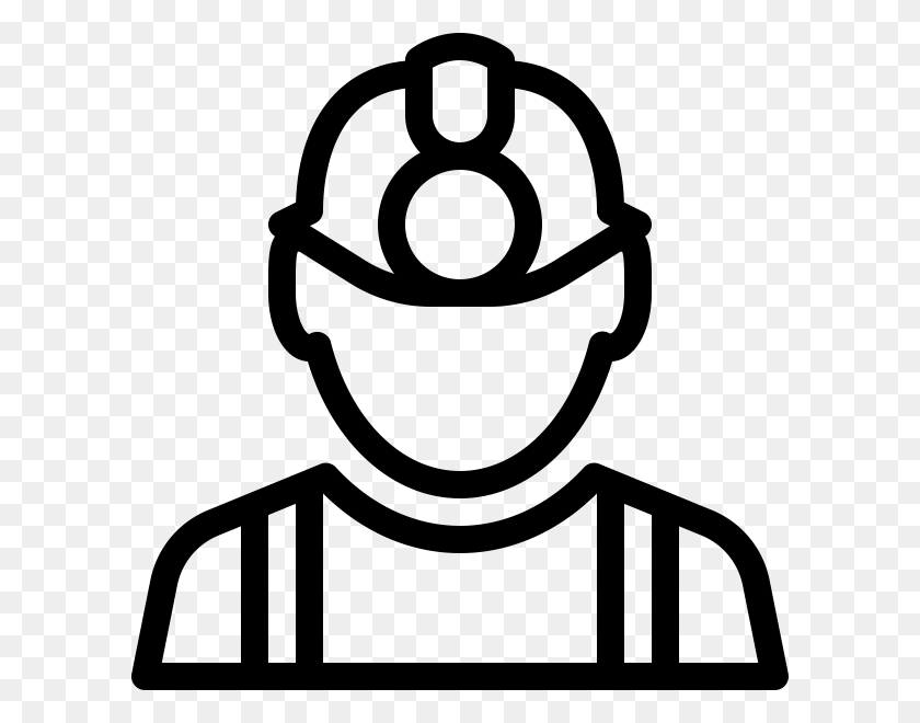 600x600 Construction Worker By Icon 54 From Noun Project Construction Worker Icon, Gray, World Of Warcraft HD PNG Download