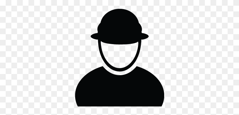 314x344 Construction Workers Avatar Contractor Man Person User Icon White Background, Clothing, Apparel HD PNG Download