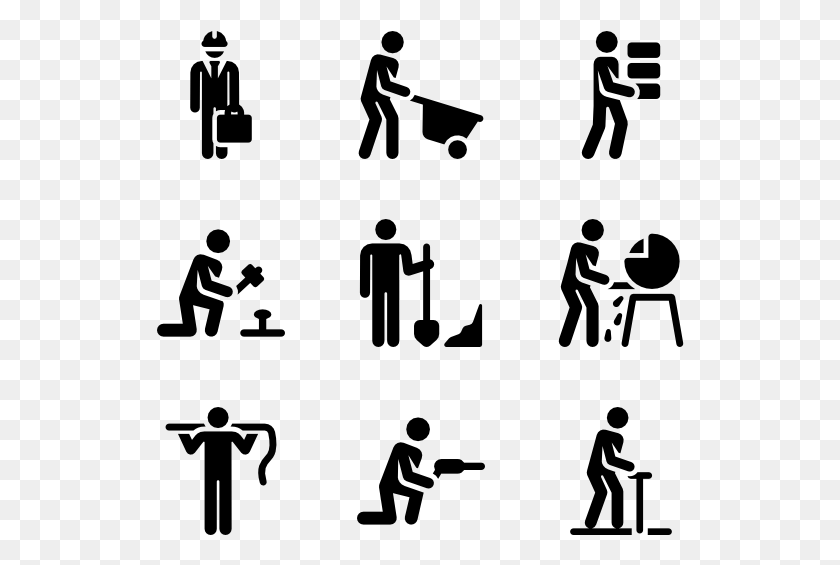 528x505 Construction Workers Worker Icon, Gray, World Of Warcraft HD PNG Download