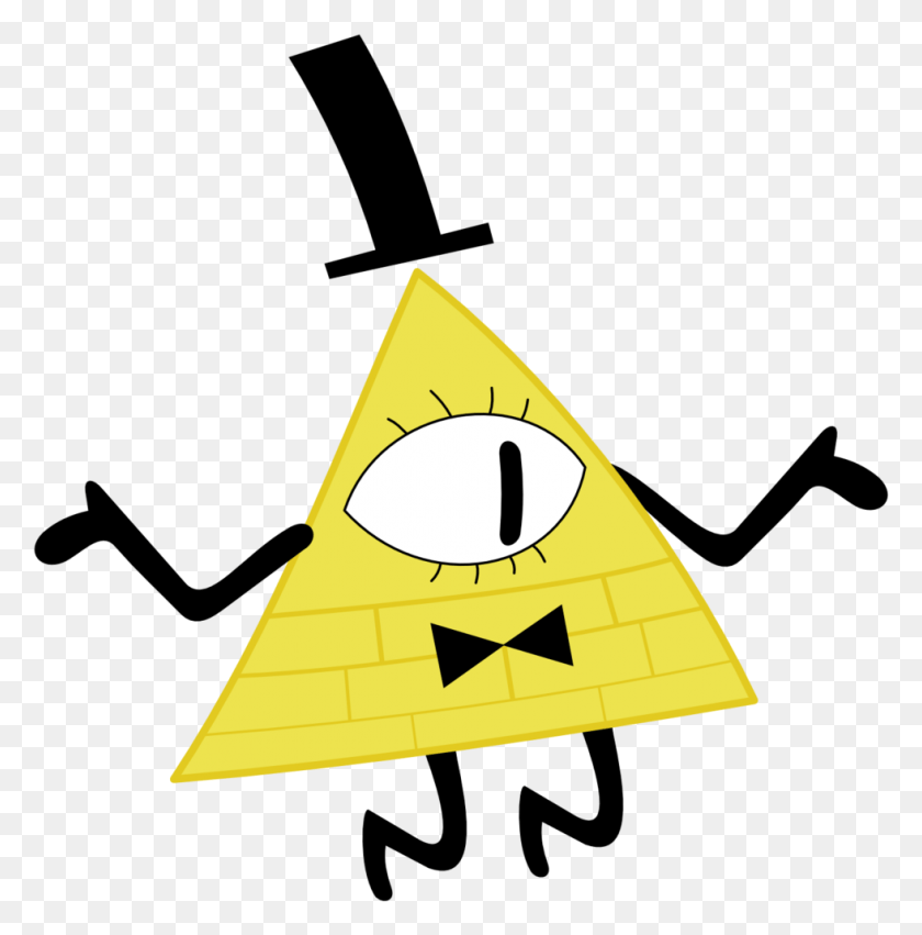 980x995 Contact Bill Cypher Gravity Falls, Triangle, Symbol HD PNG Download