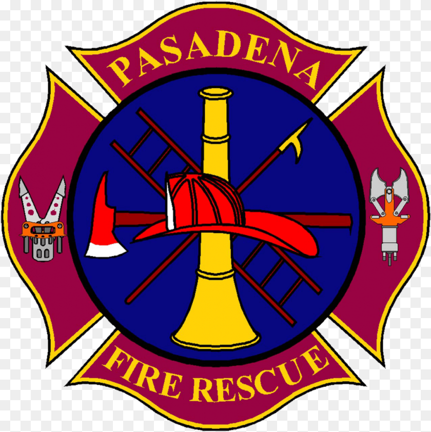 1021x1024 Contact Pasadena Fire Rescue, Logo, Emblem, Symbol Sticker PNG