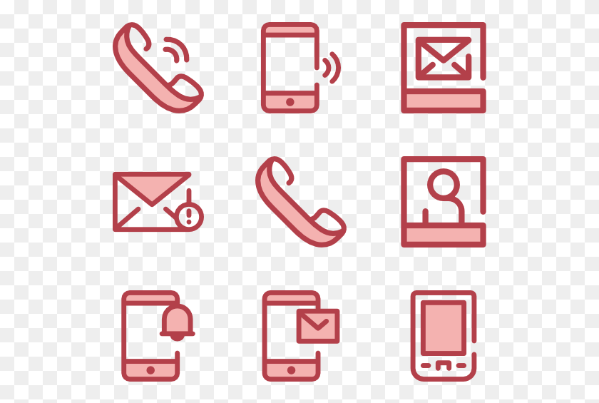 525x505 Contact Social Media Icon Pink, Alphabet, Text, Electrical Device HD PNG Download
