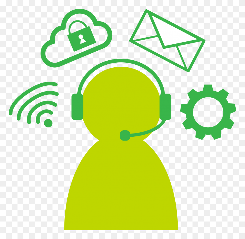 2085x2034 Contact The It Support Center Green Support Icon, Logo, Symbol, Trademark Descargar Hd Png