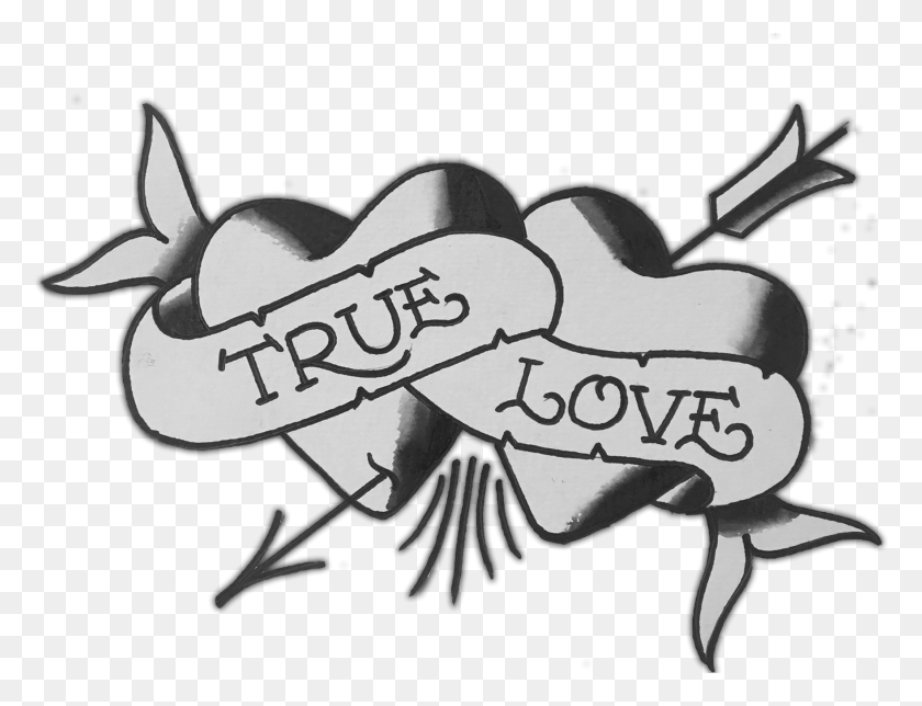 1760x1319 Contact True Love Tattoo, Label, Text, Logo HD PNG Download