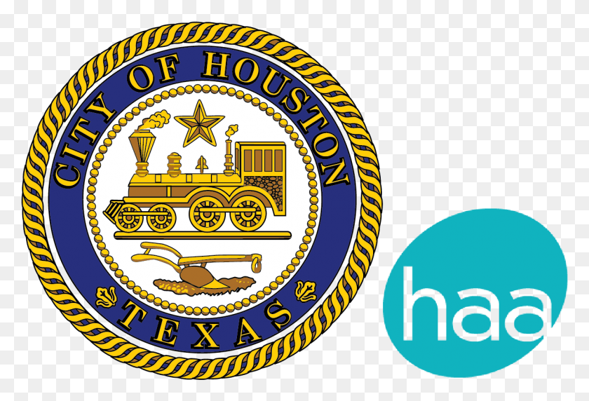1218x801 Contact Us City Of Houston Logo, Symbol, Trademark, Badge HD PNG Download