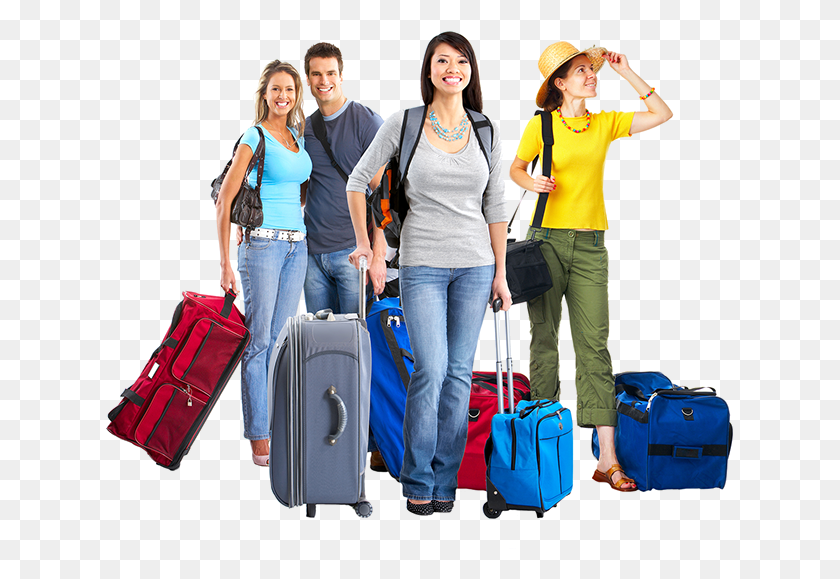 629x519 Contact Us Right Now To Know More About Us Group Booking, Person, Human, Luggage HD PNG Download