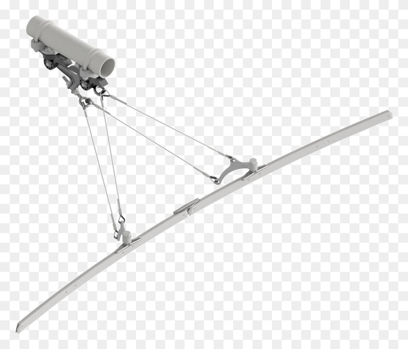 1247x1055 Contact Wire Suspension Etb With Line Insulator Type Television Antenna, Bow, Text, Arrow HD PNG Download