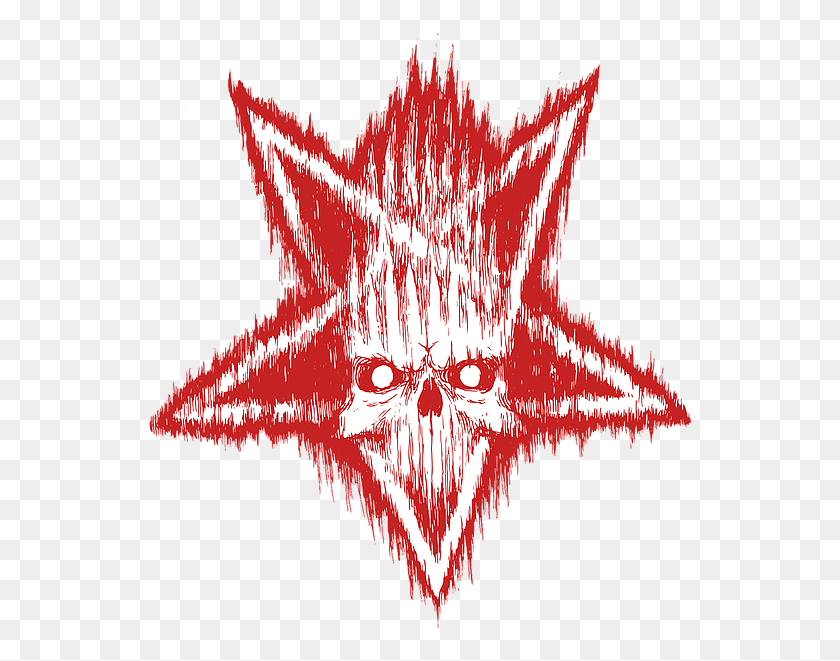 548x601 Contained Liverpool Skull Pentagram Vector, Symbol, Star Symbol, Chandelier HD PNG Download