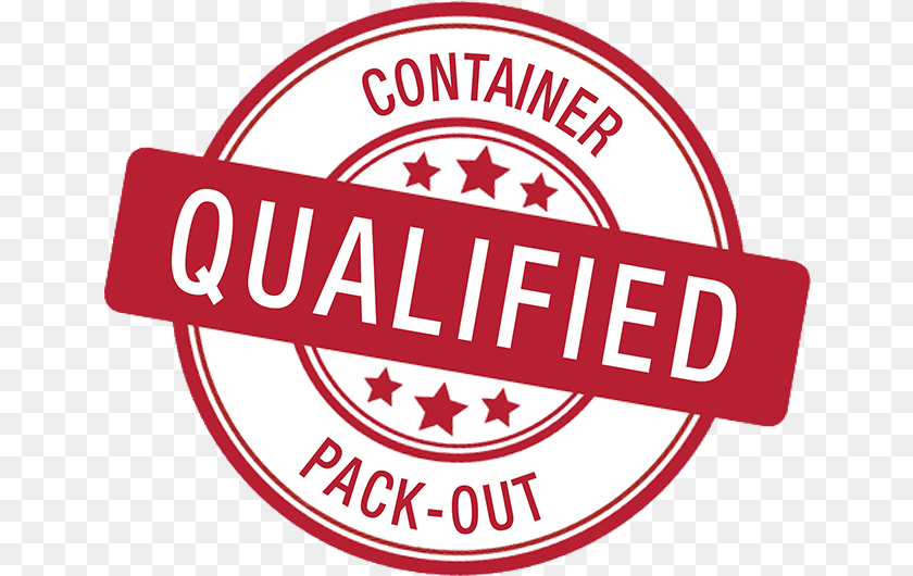 Container Qualified Pack Out Stamp Price Match Guarantee Logo, Badge, Symbol, Dynamite, Weapon Clipart PNG