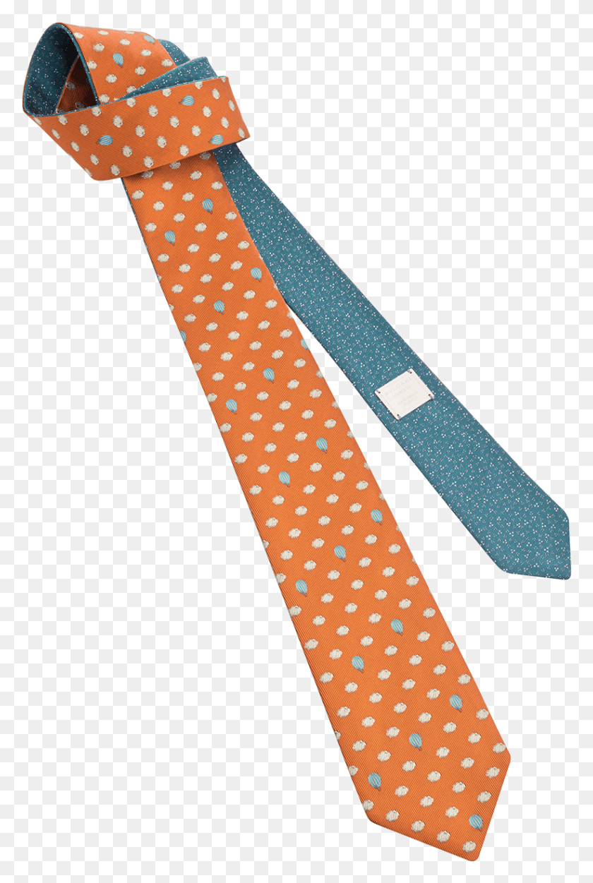 822x1256 Contemporary Corbata Corbata Silk Orange Polka Dot, Tie, Accessories, Accessory HD PNG Download