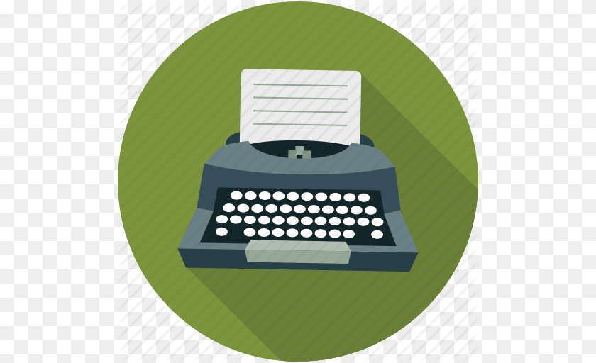 512x512 Content Writer Creative Writer Typewriter Writer Writing Icon, Computer, Computer Hardware, Computer Keyboard, Electronics Transparent PNG
