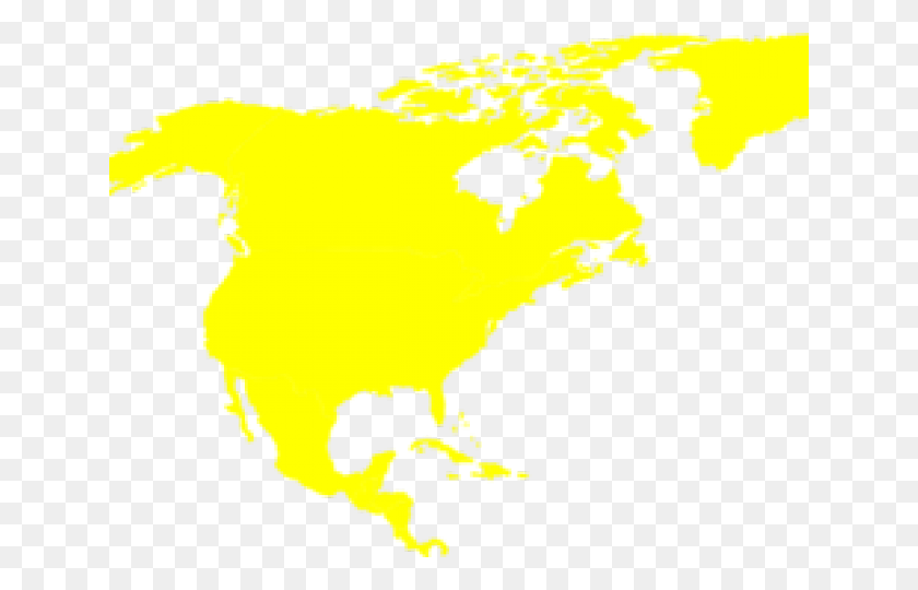 640x480 Mapa Del Mundo De América Del Norte Png / Continente Png