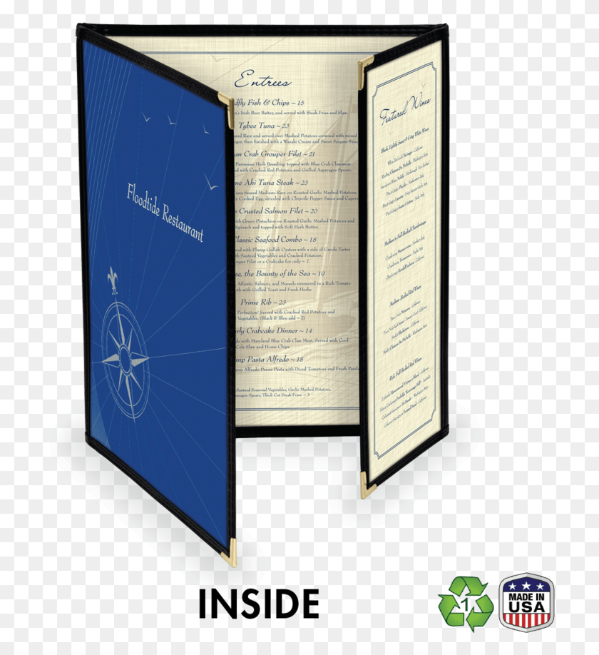 716x858 Continuous Triple Sewn Edge Menu Covers With Two Full Transparent Menu Cover, Text, Paper HD PNG Download