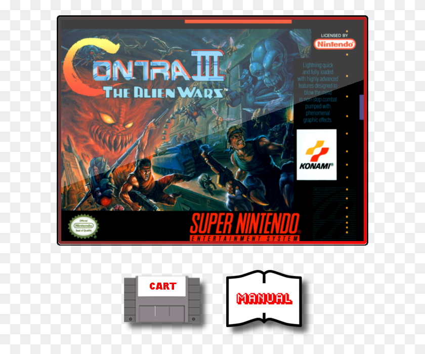 616x639 Contra Iii Contra Iii Snes, Person, Human, Poster HD PNG Download
