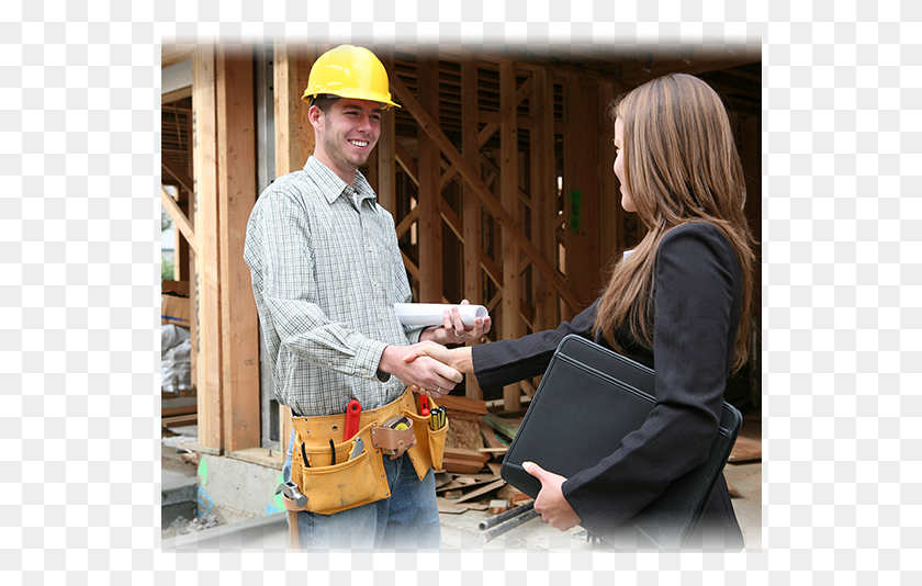 548x474 Contrion Worker Handshake Business Woman Handshake, Clothing, Apparel, Person HD PNG Download