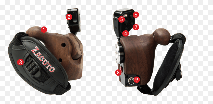 796x359 Control Grip Features Zacuto Hand Strap, Machine, Electronics, Camera HD PNG Download