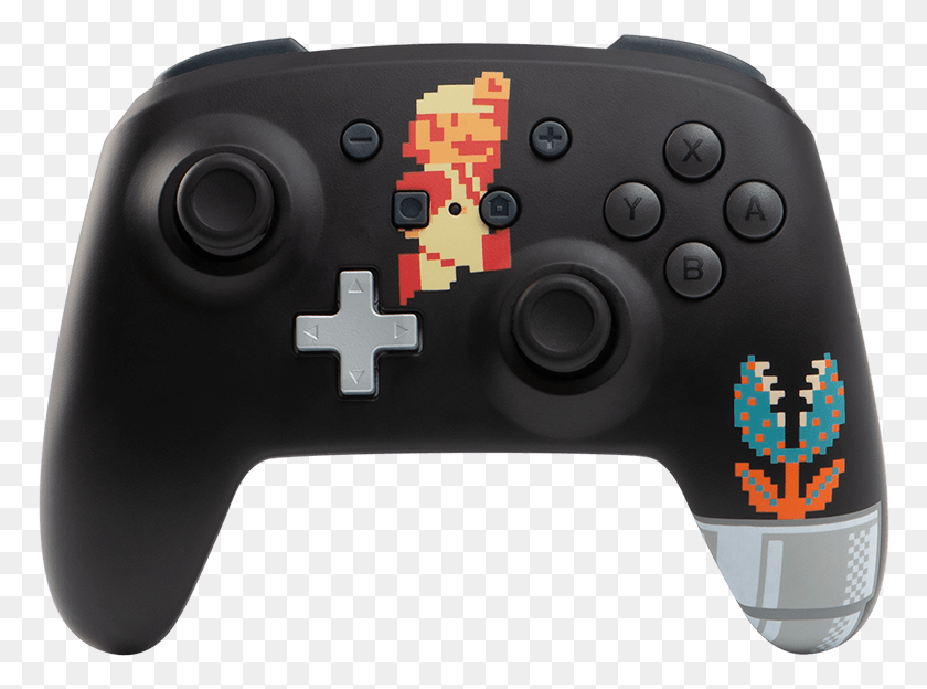 772x564 Controller And An 8 Bit Mario Style Controller With Powera Enhanced Wireless Controller For Nintendo Switch, Electronics, Joystick, Video Gaming HD PNG Download