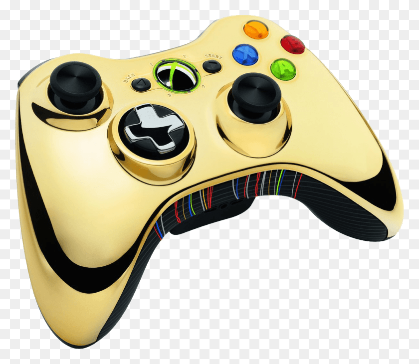 1222x1051 Controller Gold Chrome C3p0 Xbox 360 Wireless Controller Special Edition, Electronics, Joystick, Sunglasses HD PNG Download