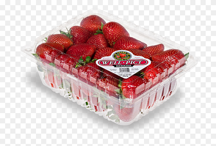 705x508 Conventional 2lb Strawberries Well Pict Organic Strawberries 16 Oz, Strawberry, Fruit, Plant HD PNG Download