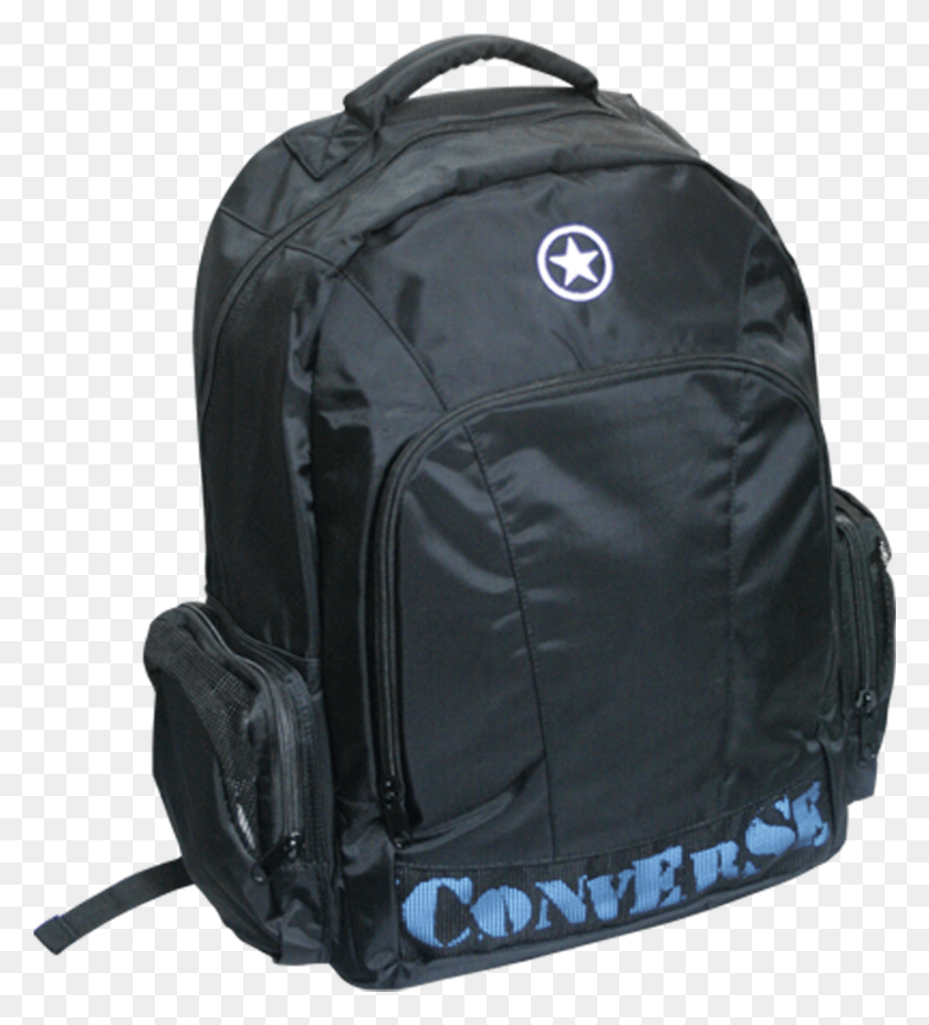 1411x1569 Converse Black Backpack Image Hand Luggage, Bag HD PNG Download
