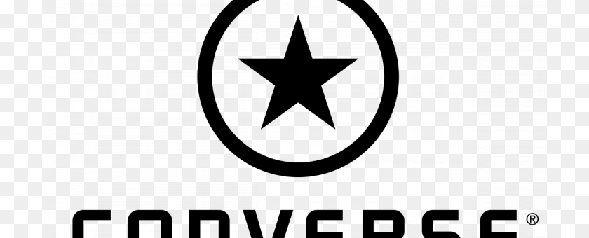 Converse Logo, Gray PNG