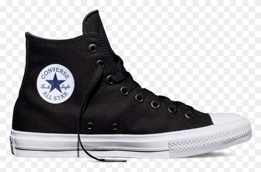 991x627 Converse Transparent Full White Chuck Taylor Converse High Tops Ii Black, Shoe, Footwear, Clothing HD PNG Download