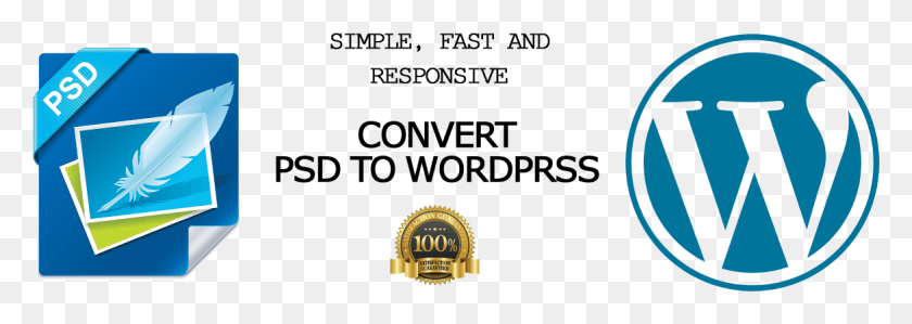 1171x360 Конвертировать Psd В Wordpress Wordpress, Логотип, Символ, Товарный Знак Hd Png Скачать