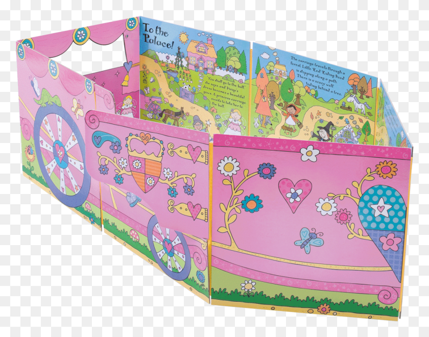 1380x1062 Convertible Book Princess Carriage Box, Crib, Furniture, Arcade Game Machine HD PNG Download