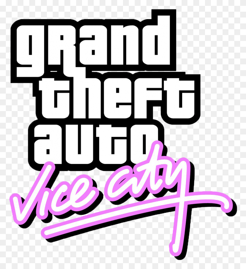 1025x1131 Converting Vice City To Grand Theft Auto Gta Vice City Logo, Grand Theft Auto, Flyer, Poster HD PNG Download