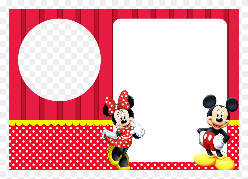 1600x1120 Descargar Png Convite Mickey E Minnie Convites Da Minnie E Do Mickey, Textura, Lunares, Texto Hd Png