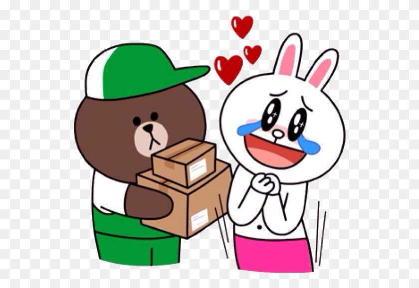 546x518 Cony Brown Kakao Friends Line Friends Line Sticker Stiker Line, Outdoors, Dating, Nature HD PNG Download