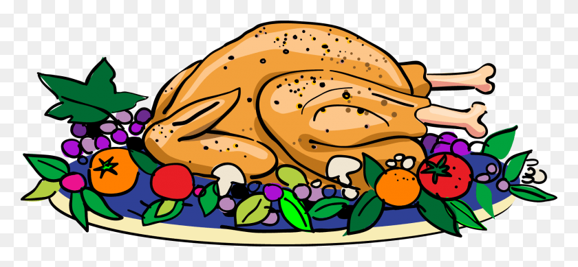 1740x735 Cooked Turkey Clipart, Meal, Food, Dinner HD PNG Download
