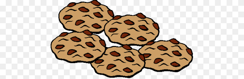 500x273 Cookie Cliparts Transparent, Food, Sweets, Face, Head PNG